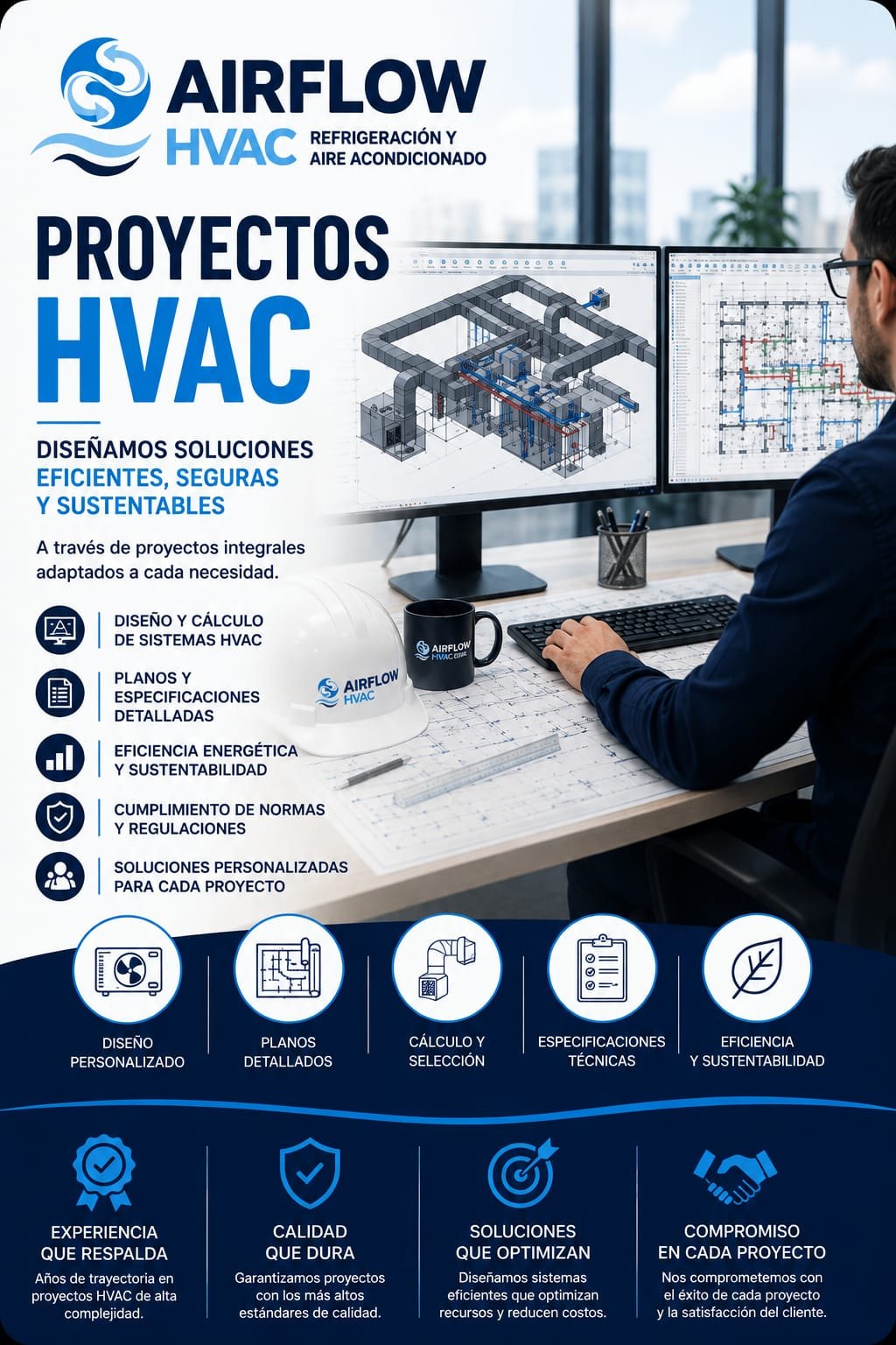 Diseño HVAC para oficinas corporativas